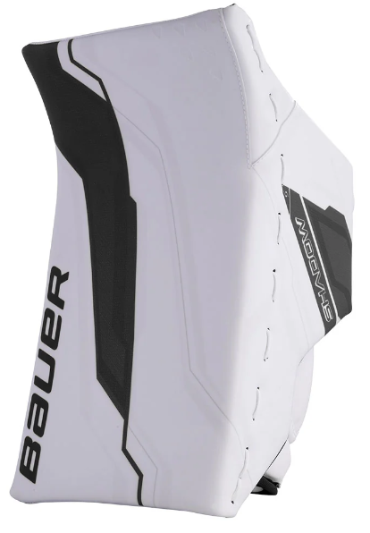 Bauer Supreme Shadow- Used AHL Pro Stock Goalie Blocker (White)