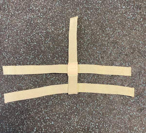 5 Point Harness Goalie Back Plate Strap With Clips