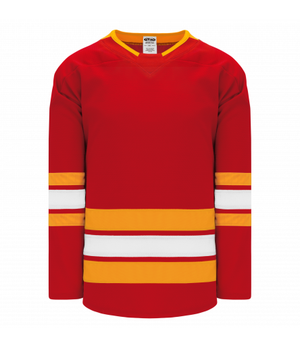 Pro Hockey Jersey Red/Gold/White - CAL388B