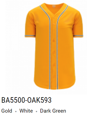 Athletic Knit Pro Full Button Baseball Jersey 2