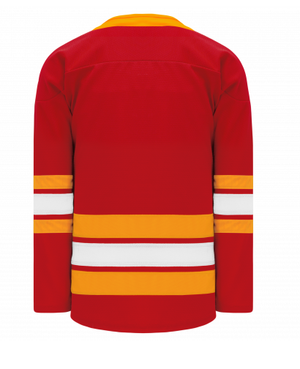 Pro Hockey Jersey Red/Gold/White - CAL388B